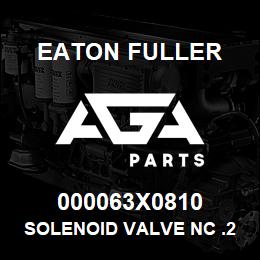 000063X0810 Eaton Fuller SOLENOID VALVE NC .25NPT | AGA Parts