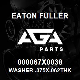 000067X0038 Eaton Fuller WASHER .375X.062THK CAD | AGA Parts