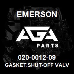 020-0012-09 Emerson Gasket.Shut-Off Valve (STM.69,9) | AGA Parts