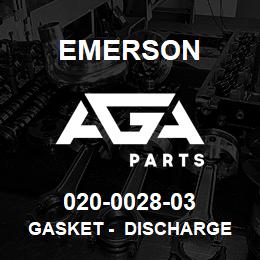 020-0028-03 Emerson Gasket - Discharge 1 1/2" (TEFLON) | AGA Parts