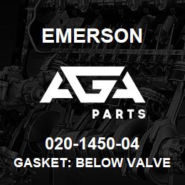 020-1450-04 Emerson Gasket: below valve plate .038 OF -1450-04 | AGA Parts