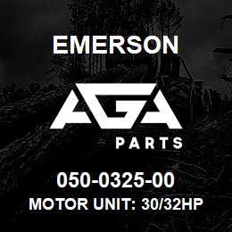 050-0325-00 Emerson Motor unit: 30/32HP AWM/D. | AGA Parts
