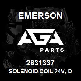 2831337 Emerson Solenoid Coil 24V, DC w/ Socket Alco | AGA Parts