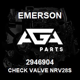2946904 Emerson Check Valve NRV28S | AGA Parts