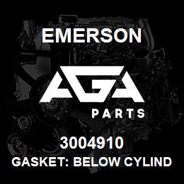 3004910 Emerson Gasket: Below Cylinder Head - Capacity Control and Unload Start | AGA Parts