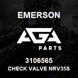 3106565 Emerson Check Valve NRV35S | AGA Parts