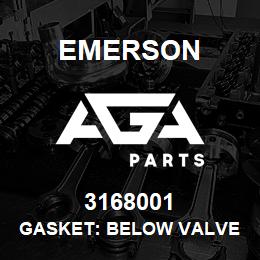 3168001 Emerson Gasket: below valve plate .025 OF -1450-00 | AGA Parts