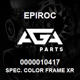 0000010417 Epiroc SPEC. COLOR FRAME XRXS-XRVS | AGA Parts
