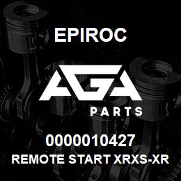 0000010427 Epiroc REMOTE START XRXS-XRVS | AGA Parts