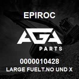 0000010428 Epiroc LARGE FUELT.NO UND XRXS-XRVS | AGA Parts