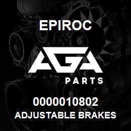 0000010802 Epiroc ADJUSTABLE BRAKES | AGA Parts