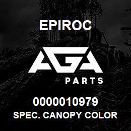 0000010979 Epiroc SPEC. CANOPY COLOR | AGA Parts