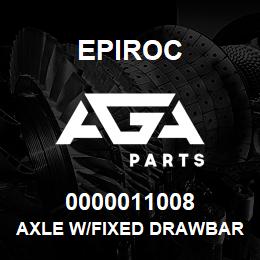 0000011008 Epiroc AXLE W/FIXED DRAWBAR-XAS 67-97 | AGA Parts