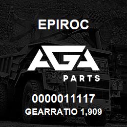 0000011117 Epiroc GEARRATIO 1,909 | AGA Parts