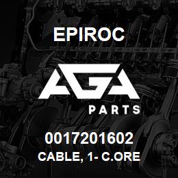 0017201602 Epiroc CABLE, 1- C.ORE | AGA Parts