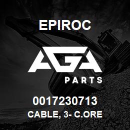 0017230713 Epiroc CABLE, 3- C.ORE | AGA Parts