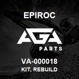 VA-000018 Epiroc KIT, REBUILD | AGA Parts