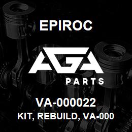 VA-000022 Epiroc KIT, REBUILD, VA-000228 | AGA Parts