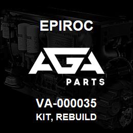 VA-000035 Epiroc KIT, REBUILD | AGA Parts
