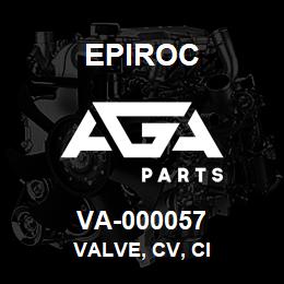 VA-000057 Epiroc VALVE, CV, CI | AGA Parts