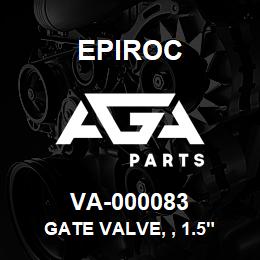 VA-000083 Epiroc GATE VALVE, , 1.5" | AGA Parts