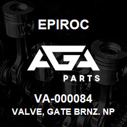 VA-000084 Epiroc VALVE, GATE BRNZ. NPT 2" 428 | AGA Parts