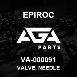 VA-000091 Epiroc VALVE, NEEDLE | AGA Parts