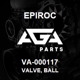 VA-000117 Epiroc VALVE, BALL | AGA Parts