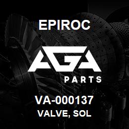 VA-000137 Epiroc VALVE, SOL | AGA Parts