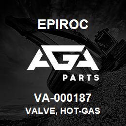 VA-000187 Epiroc VALVE, HOT-GAS | AGA Parts