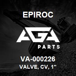 VA-000226 Epiroc VALVE, CV, 1" | AGA Parts