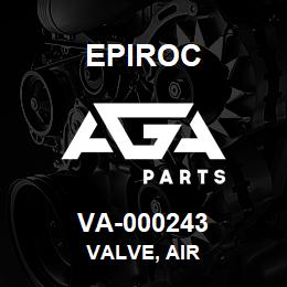 VA-000243 Epiroc VALVE, AIR | AGA Parts