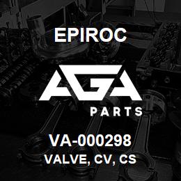 VA-000298 Epiroc VALVE, CV, CS | AGA Parts