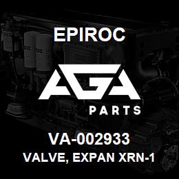 VA-002933 Epiroc VALVE, EXPAN XRN-1 | AGA Parts
