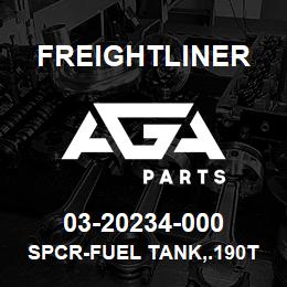 03-20234-000 Freightliner SPCR-FUEL TANK,.190TH | AGA Parts