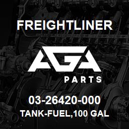 03-26420-000 Freightliner TANK-FUEL,100 GAL | AGA Parts