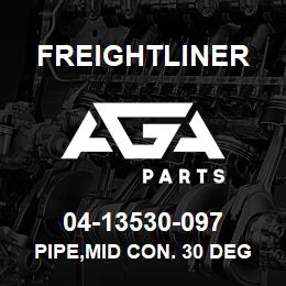 04-13530-097 Freightliner PIPE,MID CON. 30 DEG | AGA Parts
