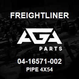 04-16571-002 Freightliner PIPE 4X54 | AGA Parts