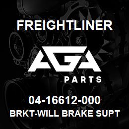 04-16612-000 Freightliner BRKT-WILL BRAKE SUPT | AGA Parts