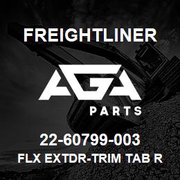 22-60799-003 Freightliner FLX EXTDR-TRIM TAB RR P3 | AGA Parts