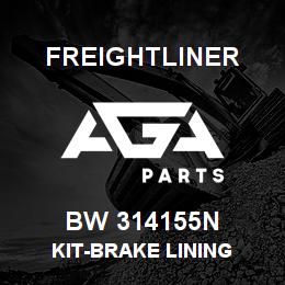 BW 314155N Freightliner KIT-BRAKE LINING | AGA Parts