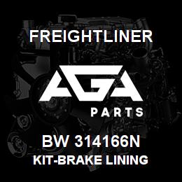 BW 314166N Freightliner KIT-BRAKE LINING | AGA Parts