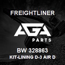 BW 328863 Freightliner KIT-LINING D-3 AIR DISC BRAKE | AGA Parts