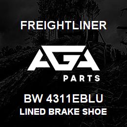 BW 4311EBLU Freightliner LINED BRAKE SHOE | AGA Parts