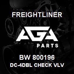 BW 800196 Freightliner DC-4DBL CHECK VLV | AGA Parts