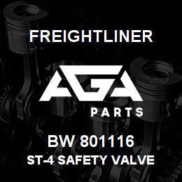 BW 801116 Freightliner ST-4 SAFETY VALVE | AGA Parts