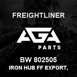 BW 802505 Freightliner IRON HUB FF EXPORT, 138MM | AGA Parts