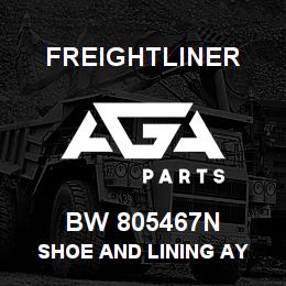BW 805467N Freightliner SHOE AND LINING AY | AGA Parts