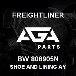 BW 808905N Freightliner SHOE AND LINING AY | AGA Parts