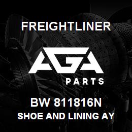 BW 811816N Freightliner SHOE AND LINING AY | AGA Parts
